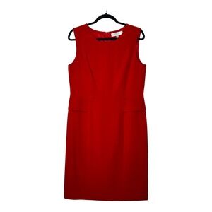 Kasper Separates Womens Red Sleeveless Sheath‎ Career Dress Size 10 11JM91C2189